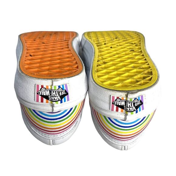 VANS x FLOUR SHOP Old Skool Rainbow White Sneakers M 3.5 / W 5.0 Leather - Picture 9 of 11